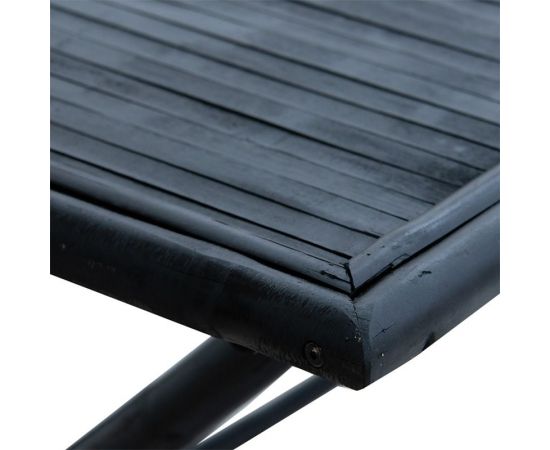 Τραπέζι Badou pakoworld πτυσσόμενο bamboo μαύρο 150x80x77εκ - ΤΡΑΠΕΖΙΑ ΕΞ. ΧΩΡΟΥ στο Milonadakis.gr