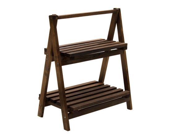 Ραφιέρα-στάντ φυτών Fenno pakoworld ξύλo καρυδί 58x34x67xεκ - ΟΡΓΑΝΩΣΗ ΣΠΙΤΙΟΥ στο Milonadakis.gr