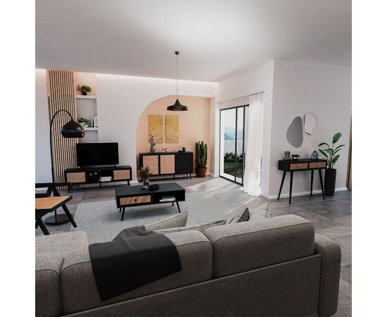 Μπουφές Oslo pakoworld μαύρο-φυσικό 150x39x79εκ - ΜΠΟΥΦΕΔΕΣ-ΚΟΝΣΟΛΕΣ στο Milonadakis.gr