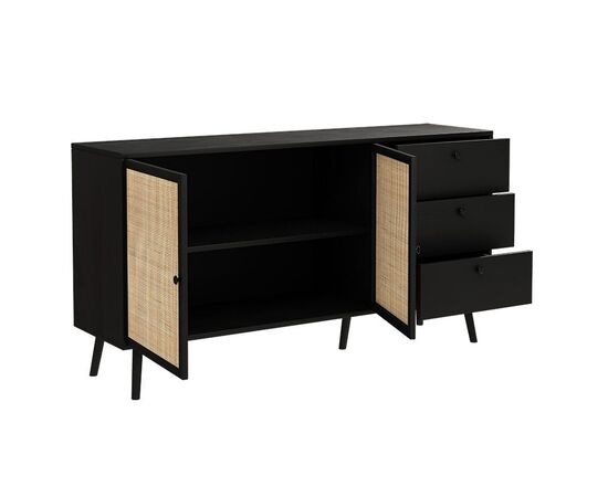 Μπουφές Oslo pakoworld μαύρο-φυσικό 150x39x79εκ - ΜΠΟΥΦΕΔΕΣ-ΚΟΝΣΟΛΕΣ στο Milonadakis.gr