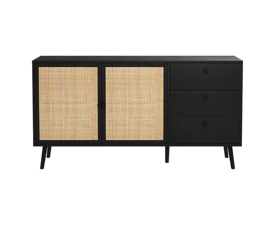 Μπουφές Oslo pakoworld μαύρο-φυσικό 150x39x79εκ - ΜΠΟΥΦΕΔΕΣ-ΚΟΝΣΟΛΕΣ στο Milonadakis.gr