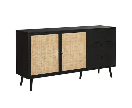 Μπουφές Oslo pakoworld μαύρο-φυσικό 150x39x79εκ - ΜΠΟΥΦΕΔΕΣ-ΚΟΝΣΟΛΕΣ στο Milonadakis.gr