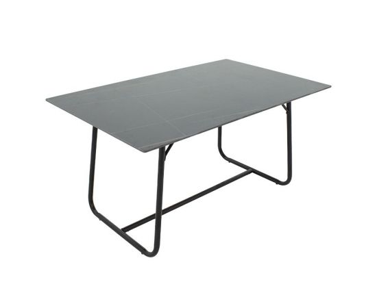 Τραπέζι Revello pakoworld sintered stone μαύρο μαρμάρου-μαύρο 150x90x75εκ - ΤΡΑΠΕΖΙΑ ΚΟΥΖΙΝΑΣ στο Milonadakis.gr