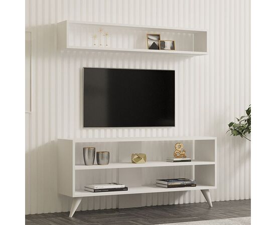 Σύνθετο σαλονιού Prestige pakoworld σε λευκή απόχρωση 120x29,6x50εκ - ΣΥΝΘΕΣΕΙΣ ΣΑΛΟΝΙΟΥ στο Milonadakis.gr