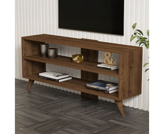 Σύνθετο σαλονιού Prestige pakoworld σε καρυδί απόχρωση 120x29,6x50εκ - ΣΥΝΘΕΣΕΙΣ ΣΑΛΟΝΙΟΥ στο Milonadakis.gr