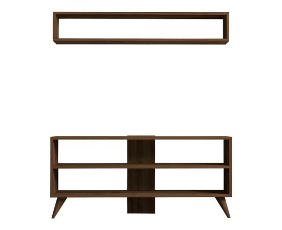 Σύνθετο σαλονιού Prestige pakoworld σε καρυδί απόχρωση 120x29,6x50εκ - ΣΥΝΘΕΣΕΙΣ ΣΑΛΟΝΙΟΥ στο Milonadakis.gr