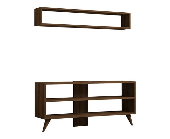 Σύνθετο σαλονιού Prestige pakoworld σε καρυδί απόχρωση 120x29,6x50εκ - ΣΥΝΘΕΣΕΙΣ ΣΑΛΟΝΙΟΥ στο Milonadakis.gr