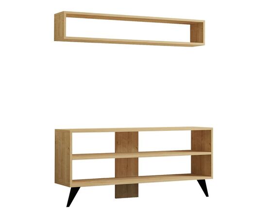 Σύνθετο σαλονιού Prestige pakoworld σε oak απόχρωση 120x29,6x50εκ - ΣΥΝΘΕΣΕΙΣ ΣΑΛΟΝΙΟΥ στο Milonadakis.gr