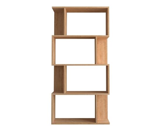 Βιβλιοθήκη Kadu pakoworld σε oak απόχρωση  72x22x147εκ - ΒΙΒΛΙΟΘΗΚΕΣ στο Milonadakis.gr