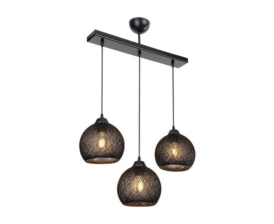 Φωτιστικό οροφής τρίφωτο PWL-0973 II pakoworld Ε27 μαύρο 50x18x85εκ - ΦΩΤΙΣΤΙΚΑ ΟΡΟΦΗΣ στο Milonadakis.gr