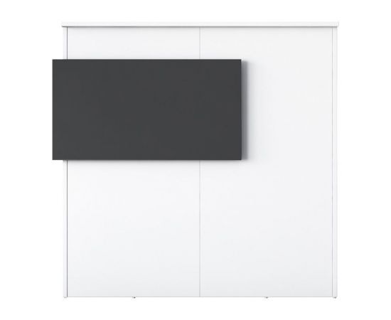 Γραφείο reception Triana pakoworld μελαμίνης λευκό-ανθρακί 110x40x110εκ - ΓΡΑΦΕΙΑ στο Milonadakis.gr