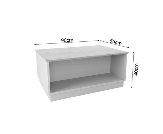 Τραπέζι Monik pakoworld σε oak-ανοιχτό γκρι απόχρωση 90x56x40εκ - ΤΡΑΠΕΖΑΚΙΑ ΣΑΛΟΝΙΟΥ στο Milonadakis.gr