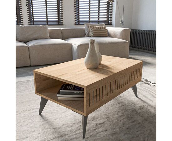 Τραπέζι Marla pakoworld σε oak απόχρωση 90x56x40εκ - ΤΡΑΠΕΖΑΚΙΑ ΣΑΛΟΝΙΟΥ στο Milonadakis.gr