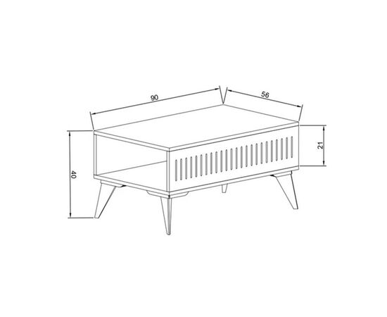 Τραπέζι Marla pakoworld σε oak απόχρωση 90x56x40εκ - ΤΡΑΠΕΖΑΚΙΑ ΣΑΛΟΝΙΟΥ στο Milonadakis.gr