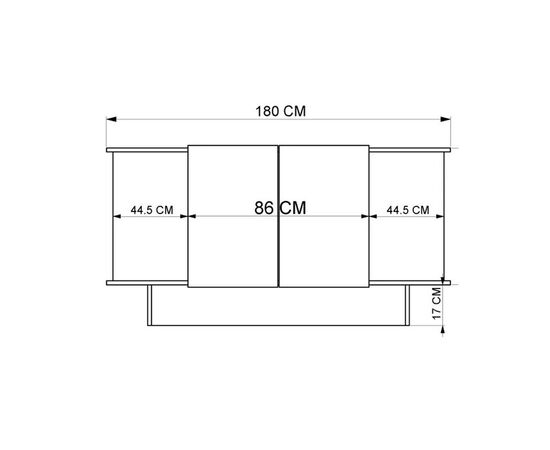 Μπουφές Diona pakoworld σε ανθρακί - oak απόχρωση 180x45x80εκ - ΜΠΟΥΦΕΔΕΣ-ΚΟΝΣΟΛΕΣ στο Milonadakis.gr