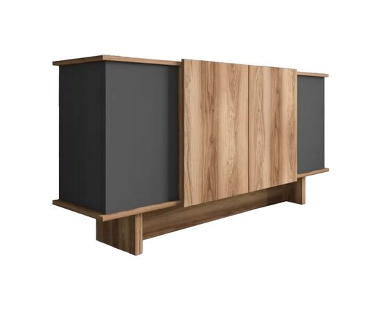 Μπουφές Diona pakoworld σε ανθρακί - oak απόχρωση 180x45x80εκ - ΜΠΟΥΦΕΔΕΣ-ΚΟΝΣΟΛΕΣ στο Milonadakis.gr