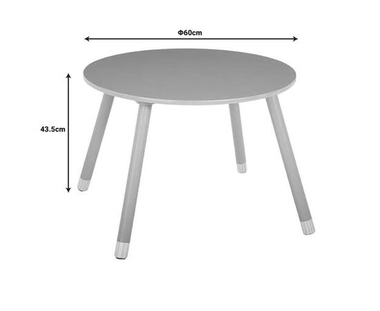 Παιδικό τραπεζάκι Playful pakoworld γκρι-φυσικό Φ60x43.5εκ - ΠΑΙΔΙΚΟ ΔΩΜΑΤΙΟ στο Milonadakis.gr