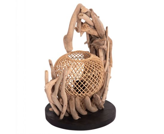 ΕΠΙΤΡΑΠΕΖΙΟ ΔΙΑΚΟΣΜΗΤΙΚΟ ΦΩΤΙΣΤΙΚΟ ASHIN HM4438 DRIFTWOOD--RATTAN 30x30x49Υεκ. - ΕΠΙΤΡΑΠΕΖΙΑ ΦΩΤΙΣΤΙΚΑ στο Milonadakis.gr