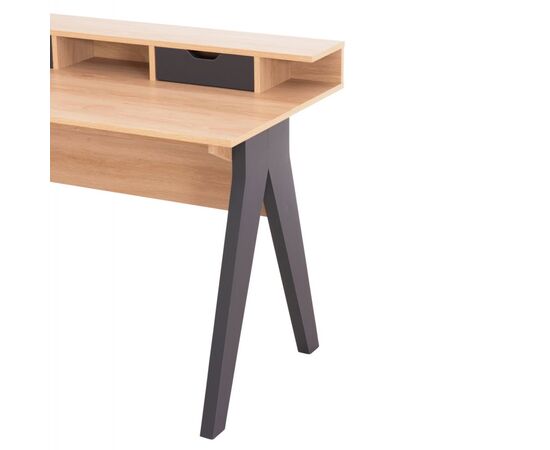 ΓΡΑΦΕΙΟ REXIN HM18290 ΜΕΛΑΜΙΝΗ ΣΕ SONAMA-ΓΚΡΙ 120x19-59x75-85,5ΥΥεκ. - ΓΡΑΦΕΙΑ στο Milonadakis.gr