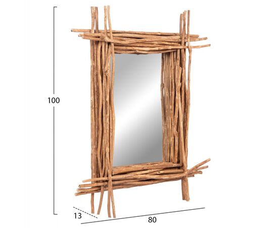 ΚΑΘΡΕΠΤΗΣ ΤΟΙΧΟΥ TWIGGER HM4442 DRIFTWOOD ΣΕ ΦΥΣΙΚΟ ΧΡΩΜΑ 80x15x100Υεκ - ΚΑΘΡΕΠΤΕΣ στο Milonadakis.gr