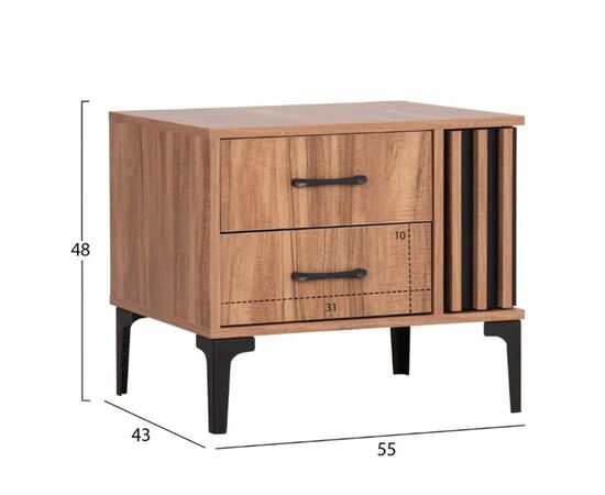 ΣΕΤ ΚΡΕΒΑΤΟΚΑΜΑΡΑΣ 4ΤΜΧ HARRY HM21115 ΜΕΛΑΜΙΝΗ ΣΕ ΦΥΣΙΚΟ ΞΥΛΟΥ & ΜΑΥΡΟ ΧΡΩΜΑ - ΣΕΤ ΚΡΕΒΑΤΟΚΑΜΑΡΑΣ στο Milonadakis.gr