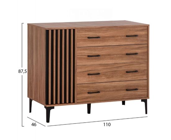ΣΕΤ ΚΡΕΒΑΤΟΚΑΜΑΡΑΣ 4ΤΜΧ HARRY HM21115 ΜΕΛΑΜΙΝΗ ΣΕ ΦΥΣΙΚΟ ΞΥΛΟΥ & ΜΑΥΡΟ ΧΡΩΜΑ - ΣΕΤ ΚΡΕΒΑΤΟΚΑΜΑΡΑΣ στο Milonadakis.gr