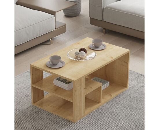 Τραπέζι σαλονιού Sobu pakoworld σε oak απόχρωση 80x50x40εκ - ΤΡΑΠΕΖΑΚΙΑ ΣΑΛΟΝΙΟΥ στο Milonadakis.gr