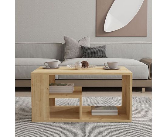 Τραπέζι σαλονιού Sobu pakoworld σε oak απόχρωση 80x50x40εκ - ΤΡΑΠΕΖΑΚΙΑ ΣΑΛΟΝΙΟΥ στο Milonadakis.gr