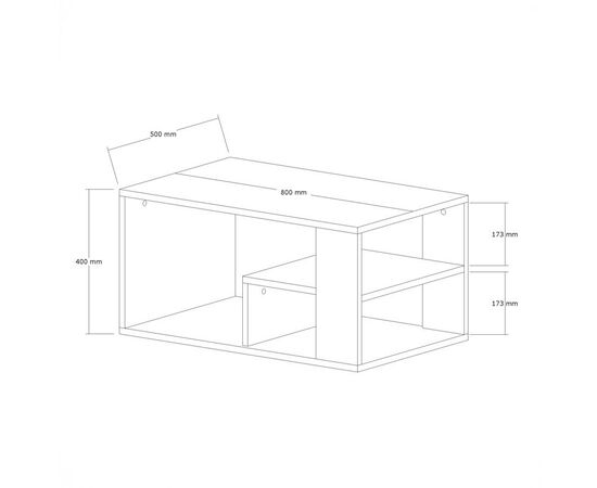 Τραπέζι σαλονιού Sobu pakoworld σε oak απόχρωση 80x50x40εκ - ΤΡΑΠΕΖΑΚΙΑ ΣΑΛΟΝΙΟΥ στο Milonadakis.gr
