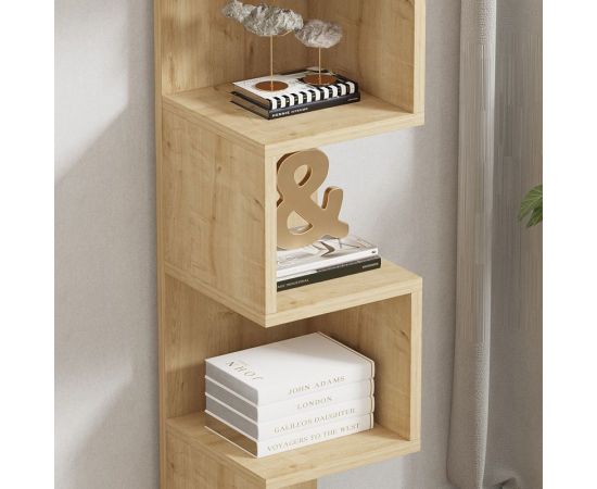 Ραφιέρα επιδαπέδια Pratel pakoworld σε oak απόχρωση 25x27x95εκ - ΟΡΓΑΝΩΣΗ ΣΠΙΤΙΟΥ στο Milonadakis.gr