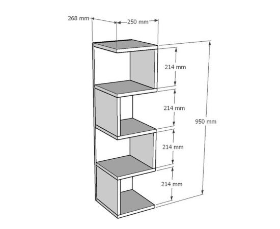Ραφιέρα επιδαπέδια Pratel pakoworld σε oak απόχρωση 25x27x95εκ - ΟΡΓΑΝΩΣΗ ΣΠΙΤΙΟΥ στο Milonadakis.gr