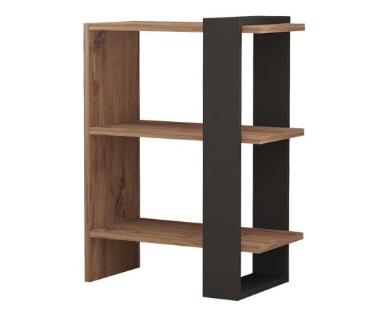 Βιβλιοθήκη Maverick pakoworld σε sonoma-ανθρακί απόχρωση 51,8x25x70εκ - ΒΙΒΛΙΟΘΗΚΕΣ στο Milonadakis.gr
