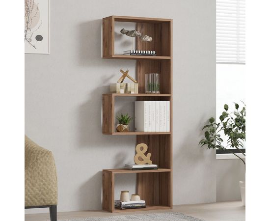 Βιβλιοθήκη Cascade pakoworld σε sonoma  απόχρωση 51.8x22x150εκ - ΒΙΒΛΙΟΘΗΚΕΣ στο Milonadakis.gr