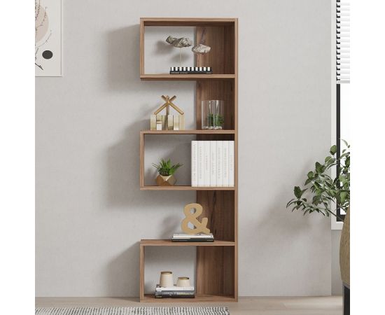Βιβλιοθήκη Cascade pakoworld σε sonoma  απόχρωση 51.8x22x150εκ - ΒΙΒΛΙΟΘΗΚΕΣ στο Milonadakis.gr