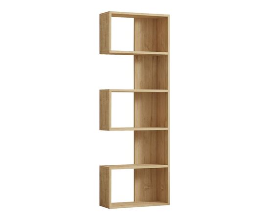 Βιβλιοθήκη Cascade pakoworld σε oak απόχρωση 51.8x22x150εκ - ΒΙΒΛΙΟΘΗΚΕΣ στο Milonadakis.gr