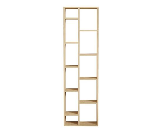 Βιβλιοθήκη Minicu pakoworld σε oak απόχρωση  44,4x19,6x150εκ - ΒΙΒΛΙΟΘΗΚΕΣ στο Milonadakis.gr