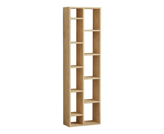 Βιβλιοθήκη Minicu pakoworld σε oak απόχρωση  44,4x19,6x150εκ - ΒΙΒΛΙΟΘΗΚΕΣ στο Milonadakis.gr
