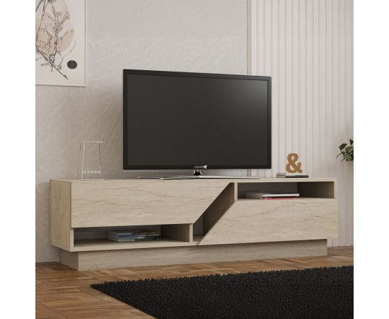 Έπιπλο τηλεόρασης Cogo pakoworld σε όψη τραβερτίνας 160x40x45εκ - ΕΠΙΠΛΑ ΤΗΛΕΟΡΑΣΗΣ στο Milonadakis.gr