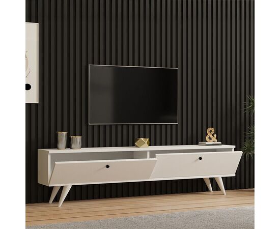 Έπιπλο τηλεόρασης Jate pakoworld σε λευκή απόχρωση 160x25x40εκ - ΕΠΙΠΛΑ ΤΗΛΕΟΡΑΣΗΣ στο Milonadakis.gr