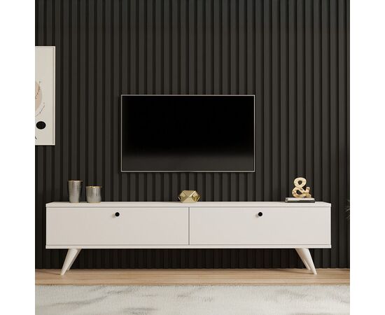 Έπιπλο τηλεόρασης Jate pakoworld σε λευκή απόχρωση 160x25x40εκ - ΕΠΙΠΛΑ ΤΗΛΕΟΡΑΣΗΣ στο Milonadakis.gr