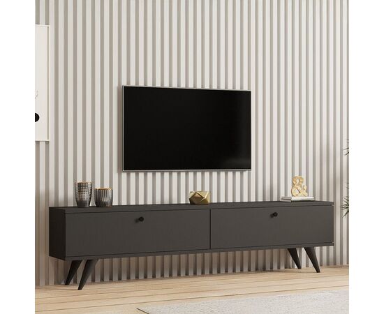 Έπιπλο τηλεόρασης Jate pakoworld σε ανθρακί απόχρωση 160x25x40εκ - ΕΠΙΠΛΑ ΤΗΛΕΟΡΑΣΗΣ στο Milonadakis.gr