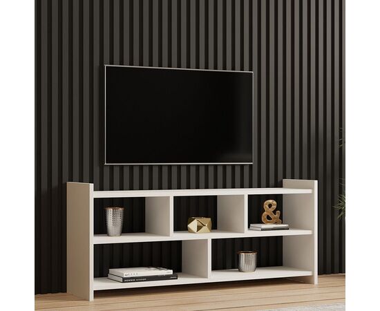 Έπιπλο τηλεόρασης Kapri pakoworld σε λευκή απόχρωση 120x28x55εκ - ΕΠΙΠΛΑ ΤΗΛΕΟΡΑΣΗΣ στο Milonadakis.gr