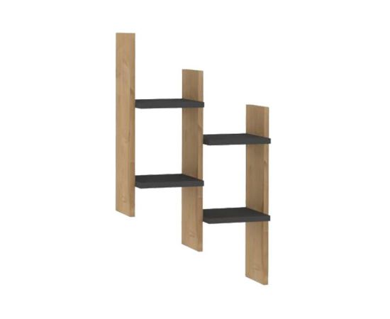 Ραφιέρα τοίχου Tabal pakoworld σε oak απόχρωση 49.4x14.5x85εκ - ΡΑΦΙΑ ΤΟΙΧΟΥ στο Milonadakis.gr