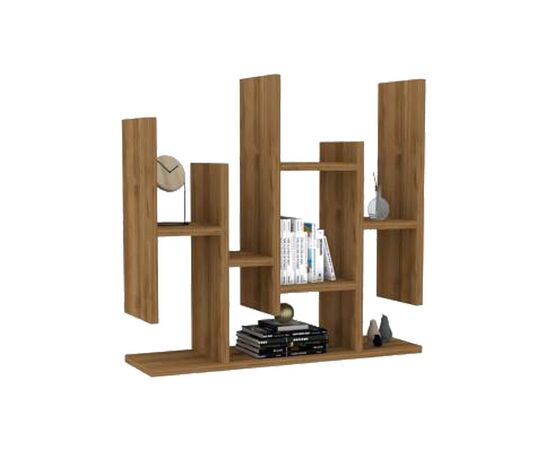 Ραφιέρα τοίχου Bemba pakoworld σε καρυδί απόχρωση 70x19,6x68,8εκ - ΡΑΦΙΑ ΤΟΙΧΟΥ στο Milonadakis.gr
