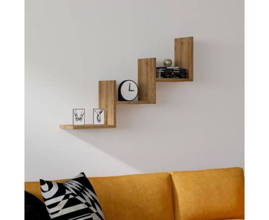 Ραφιέρα τοίχου Mauer pakoworld σε καρυδι απόχρωση 90x19,6x60εκ - ΡΑΦΙΑ ΤΟΙΧΟΥ στο Milonadakis.gr