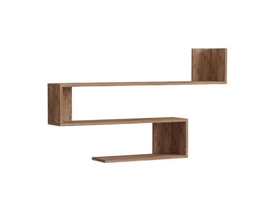 Ραφιέρα τοίχου Zeta pakoworld σε sonoma απόχρωση 120x20x71εκ - ΡΑΦΙΑ ΤΟΙΧΟΥ στο Milonadakis.gr