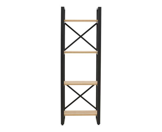 Βιβλιοθήκη Crimson pakoworld σε oak-μαύρη απόχρωση 50x22x150εκ - ΒΙΒΛΙΟΘΗΚΕΣ στο Milonadakis.gr