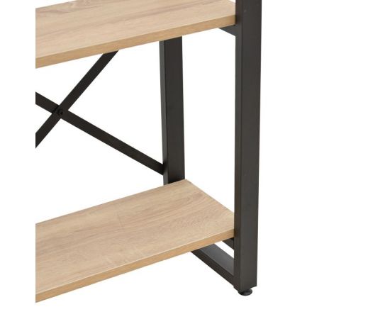Βιβλιοθήκη Crimson pakoworld σε oak-μαύρη απόχρωση 50x22x150εκ - ΒΙΒΛΙΟΘΗΚΕΣ στο Milonadakis.gr