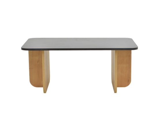 Τραπέζι Beca pakoworld σε oak-μαύρο απόχρωση 100x60x42εκ - ΤΡΑΠΕΖΑΚΙΑ ΣΑΛΟΝΙΟΥ στο Milonadakis.gr