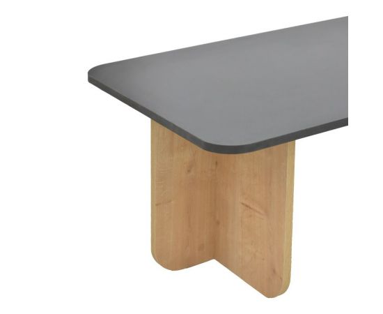 Τραπέζι Beca pakoworld σε oak-μαύρο απόχρωση 100x60x42εκ - ΤΡΑΠΕΖΑΚΙΑ ΣΑΛΟΝΙΟΥ στο Milonadakis.gr